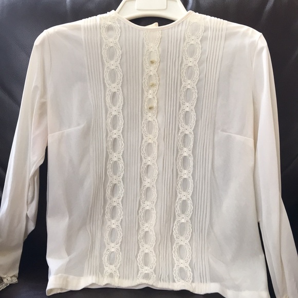Tops - Vintage French Lace Blouse